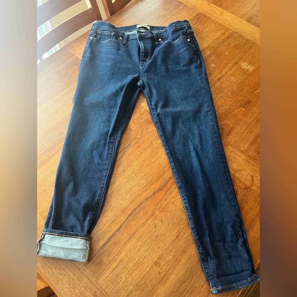 Madewell Dark Indigo Ankle Jeans